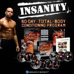 Shaun T Beachbody Workout Insanity Deluxe 14 workouts + Chart 