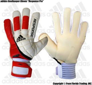 adidas Soccer Goalkeeper Gloves Response Pro(12)Cream x Red x Black