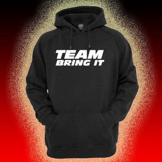 The Rock TEAM BRING IT HOODIE SIZE S M L XL SWEATER HOT NEW 2013