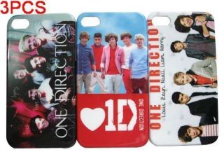 3pcs One Direction Hard Back Case Cover Shell Skin For iPhone 4 4G 4s 