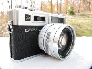 Vtg YASHICA Electro 35 GSN 35mm Rangefinder Camera, Case 447809
