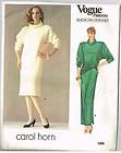 1985 Vintage Sewing Pattern Vogue 1205 American Designer Carol Horn 