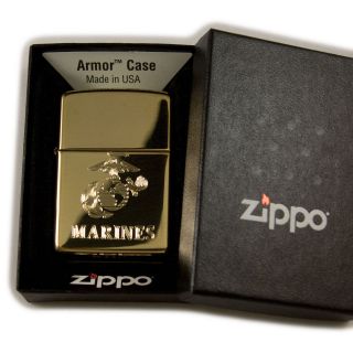 Lighter   Golden (Front and Back) Armor Zippo 169 Brass With ANYTHING 