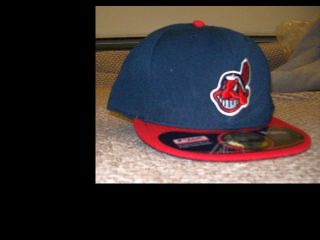 Cleveland INDIANS WILD THING Rick Vaughn Fitted CAP HAT CHIEF WAHOO 