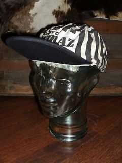   Alcatraz Penitentiary Black White Stripe Snapback Strapback Hat Cap