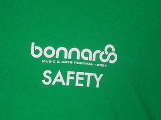Bonaroo 2007 SAFETY CREW Shirt 3XL Widespread Panic Sting Cheese 
