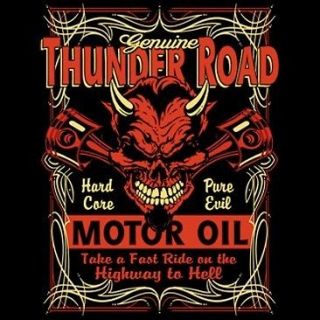 HOT ROD RACING THUNDER ROAD MOTOR OIL BIKER POCKET TEE T SHIRT
