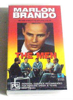 PAL VHS Video~The Men~Marlon Brando + Jack Webb~1950 B + W