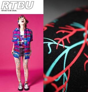 Punk Rock Alternative Clothing Creepy Zombie Leg Blood Vessel Vein 