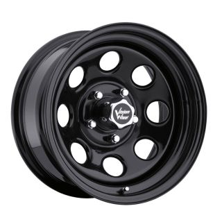 16 inch Vision Soft 8 Black Wheels Rims 5x5 5x127  12