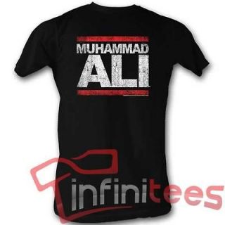 New Licensed Muhammad Ali Run Ali Distressed Lightweight Adult T Shirt 