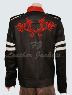ALEX MERCER PROTOTYPE ACTION GAMING REAL LEATHER JACKET WITH DRAGONS 
