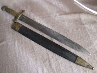 Pre Civil War M 1831 Chatellerault French Foot Artillery Short Sword w 