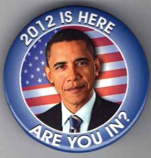 OBAMA pin 2012 is Here #13 Are You in? US American FLAG