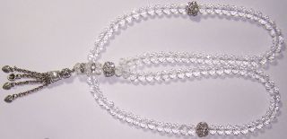 99 Crystal Islamic Prayer Worry Beads Tasbeeh Tasbih Misbaha Muslim 