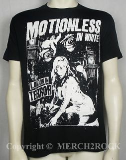 Authentic MOTIONLESS IN WHITE London In Terror T Shirt S M L XL 2XL 