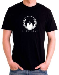 ANONYMOUS 4chan Hacker Wikileaks Revolution T Shirt New