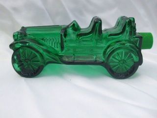 Vintage Avon Car Emerald Green Glass Bottle Wild Country Aftershave 7