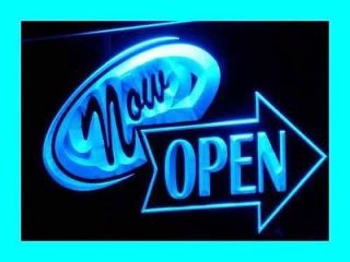 i258 b NOW OPEN Display Shop Bar Pub NR Neon Light Sign