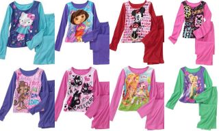 New Girls 2 Piece Fleece Pajama Set Sz 4/5, 6/6X, 7/8, 10/12