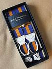 Albert Thurston Barathea button on Braces/Suspenders striped designs 