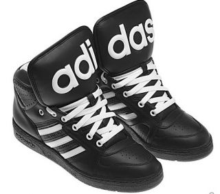 New Adidas Originals Mens JEREMY SCOTT INSTINCT HI JS ObyO Black Shoes 