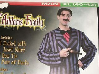 MENS Adult 2XL 44 46 Addams Family Gomez Halloween Costume Stripe 