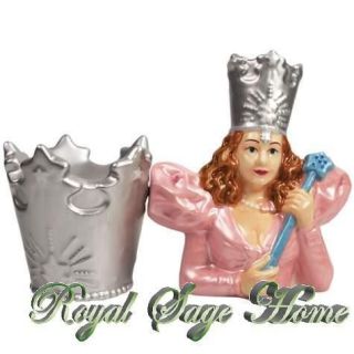 17236 Wizard of Oz Glinda Good Witch Crown Salt Pepper Shaker Set