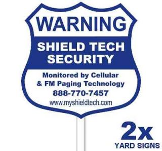   & Poles/Stakes Decals  Warning For Home Security System House Alarm