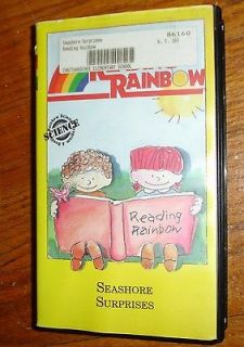Used Reading Rainbow Episode VHS Seahorse Surprises