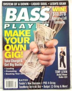 BASS PLAYER GUITAR MAGAZINE TONY LEVIN SYSTEM OF A DOWN