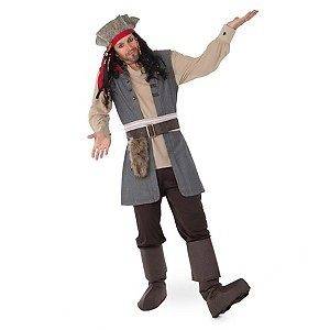   Jack Sparrow Costume for Adults Disney pirate size large L Deluxe