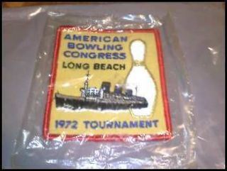   Bowling Congress Long Beach 1972 Tournament ship + bowling pin