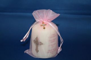 First Holy Communion Candle Personalised Gift Girl