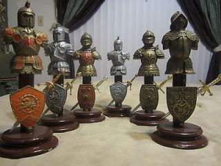 Newly listed Six Collectible Knights, Suits Of Armor Dispalys 12 Tall