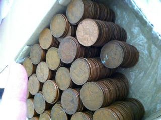   Bulk Pennies and Half Pennies 1911 1964 Varieties Coins   Inherited