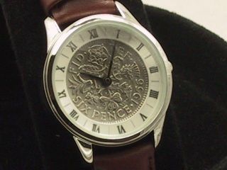 Vintage Genuine Sixpence Coin Watch Various Dates Available 2 Year 