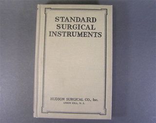 Standard Surgical Instruments, Hudson Surgical Co., Union Hill, N.J 