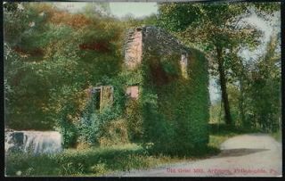 PHILADELPHIA PA Old Grist Mill Ardmore Antique Postcard Early Vtg Old 