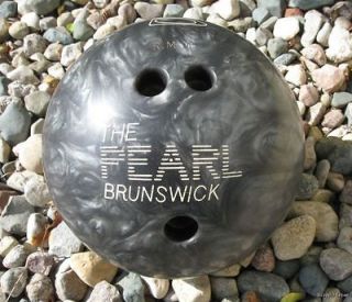 Vintage Brunswick Gray The Pearl Bowling Ball ~ 15 pounds