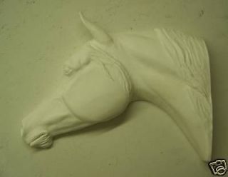 Life size Arabian horse head, Wall Art, Unpainted