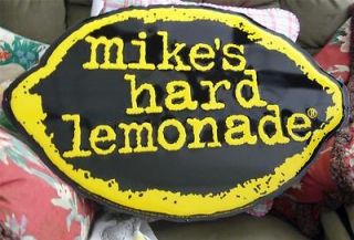 Mikes Hard Lemonade Large Raised Yellow Lettering Metal Malt Liquor 