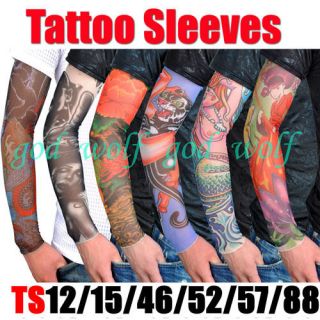 Sexy Design Fake Tattoo Sleeves Arm Stockings for Women TS12 15 46 52 