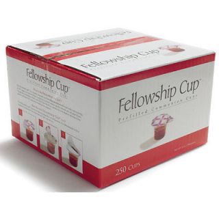 Communion Set   Fellowship Cup Juice/Wafer   250 Sets (Pkg 250)   NEW