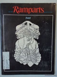 1967 Ramparts Magazine Israel Arab Crisis Six Day War Abortion Vietnam 