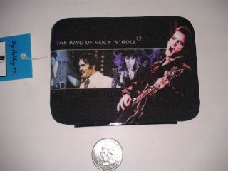 Elvis Presley Ashley M KING OF ROCK N ROLL ID Coin Credit Card Wallet 