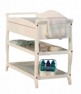 Aspen Changing Table with Drawer, White New