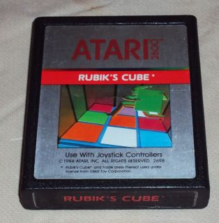 RUBIKs CUBE (Atari 2600) RARE ATARI GAME  ALL Games are in Working 