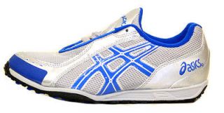 Asics Outback XC Track Sprinting Spikes Silver Blue