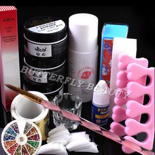 Nail Art Acrylic Powder liquid Brush pen Cuticle oil Nail tips Form 